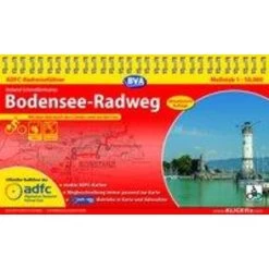 ADFC-Radreiseführer Bodensee-Radweg 1:50.000 Praktische Spiralbindung, Reiß- Und Wetterfest, GPS-Tracks Download - Radwanderführer