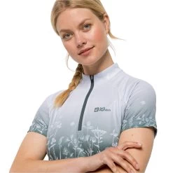 Jack Wolfskin MOROBBIA HZ PRINT T W Damen - Fahrradtrikot -Fahrradausrüstung Geschäft 5638019497 c morobbia hz print t w jack wolfskin 24